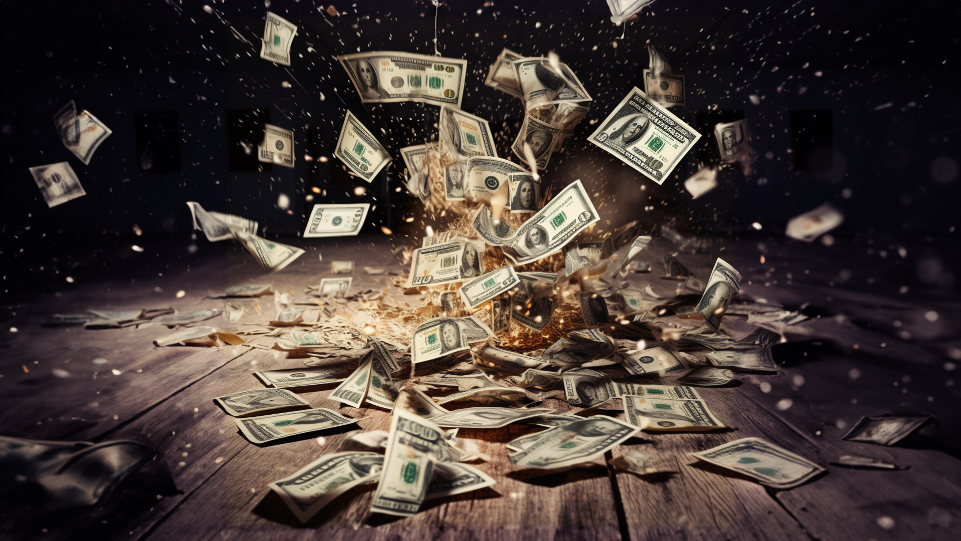 عملة الدولار تتطاير بسبب فقد السيطرة