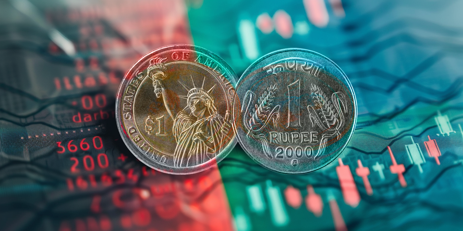 El auge de la inversión en índices. Monedas en rupias y dólares estadounidenses.