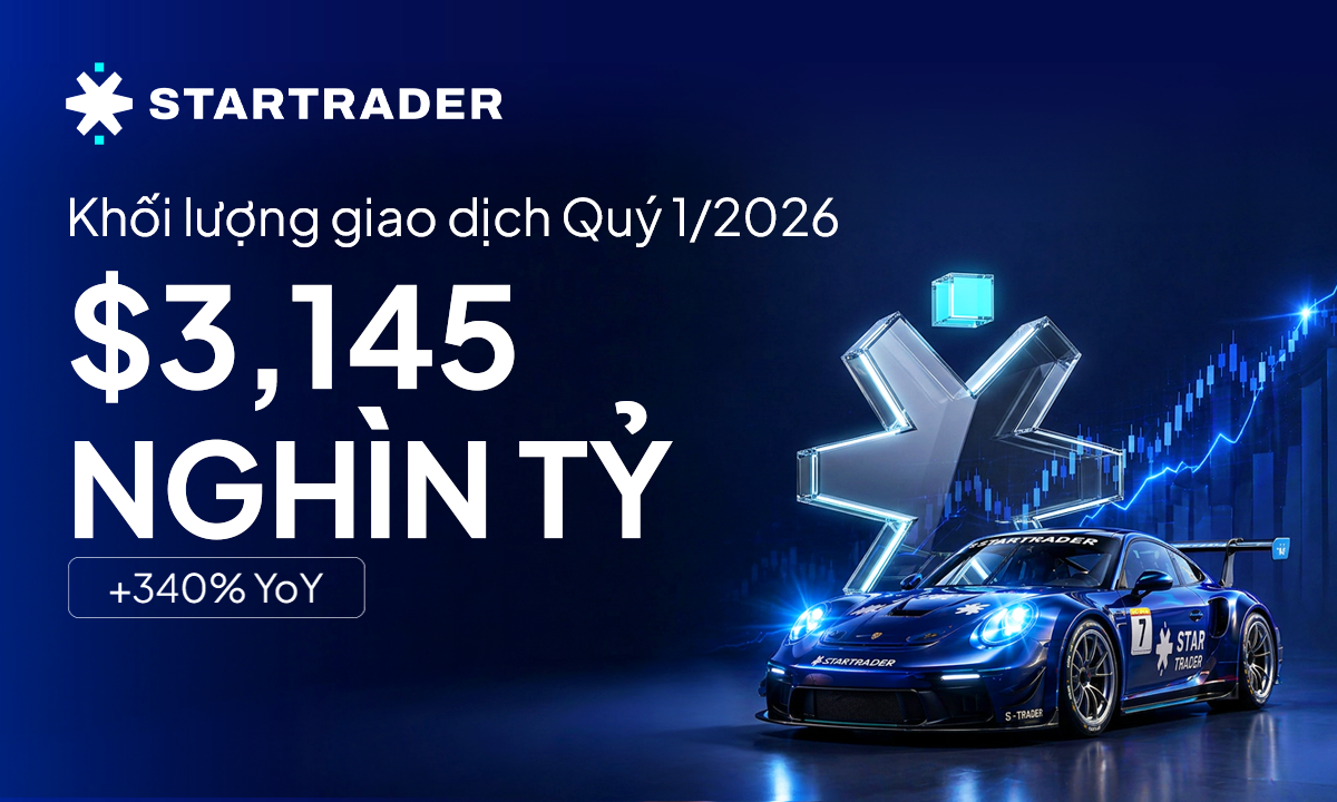 STARTRADER đạt 3,145 nghìn tỷ USD trong Quý 1/2026. Dấu mốc kỷ lục kiến tạo từ niềm tin