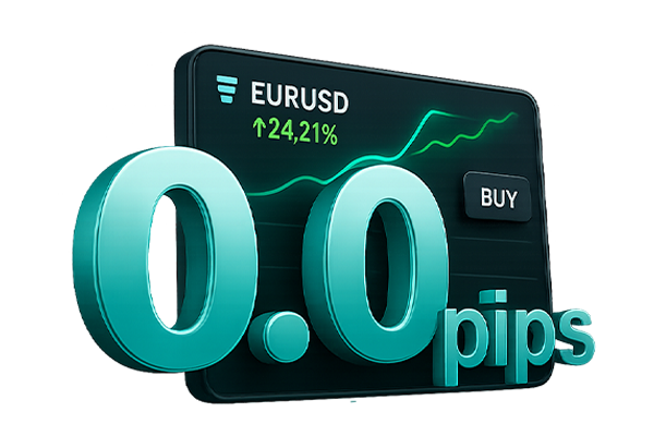 EURUSD best 0.0 pips