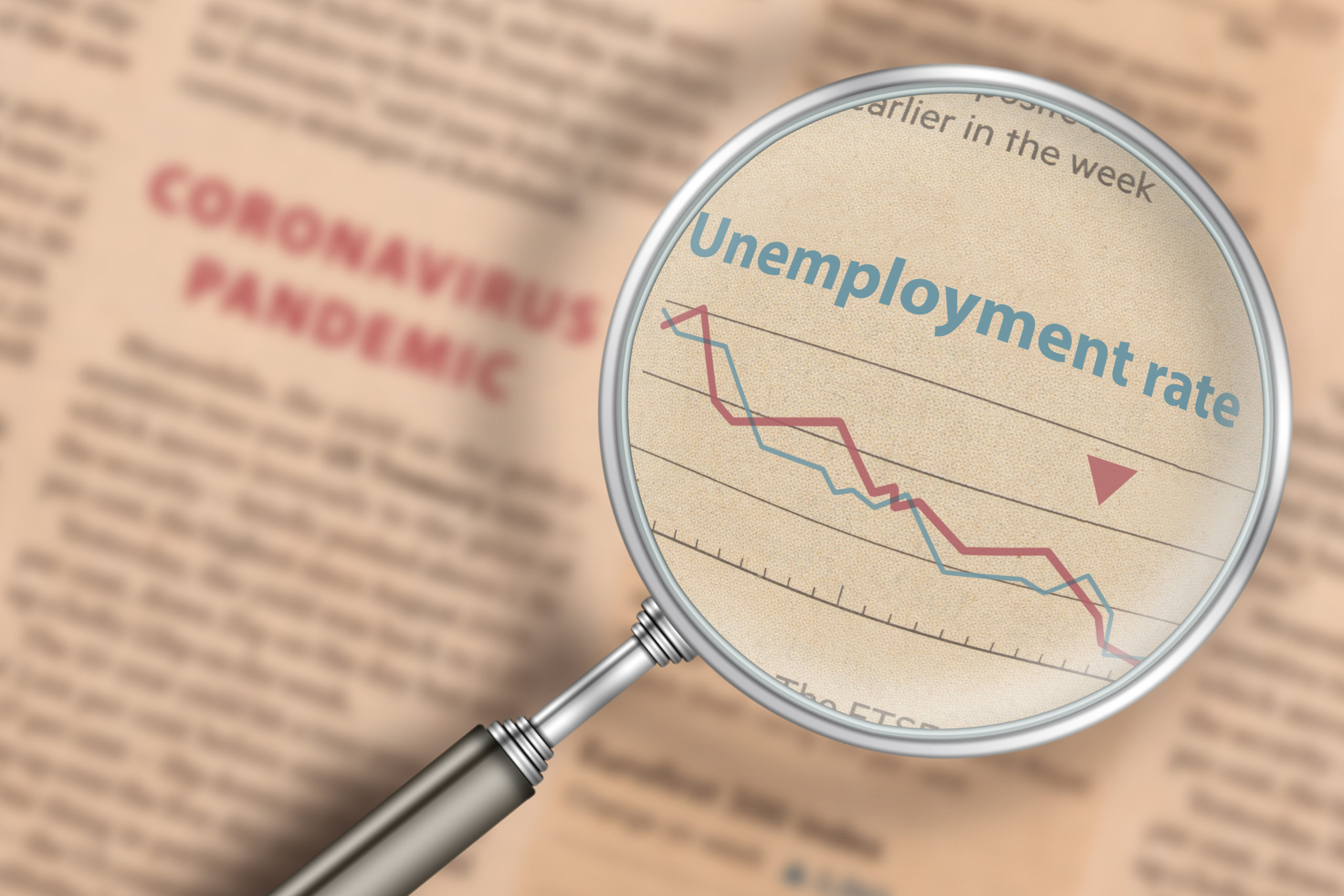 Magnifying glass amid U.K. Unemployment Has Improved