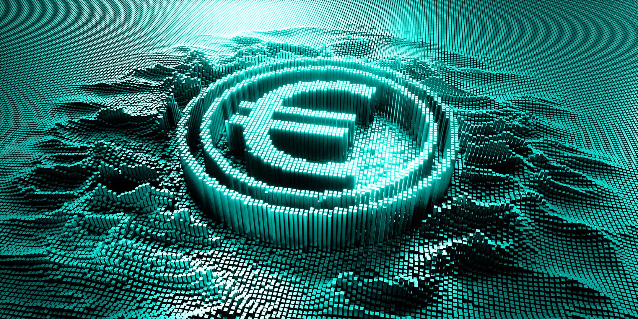 ECB Statement Due Today in a sandy and collage like Euro coin design