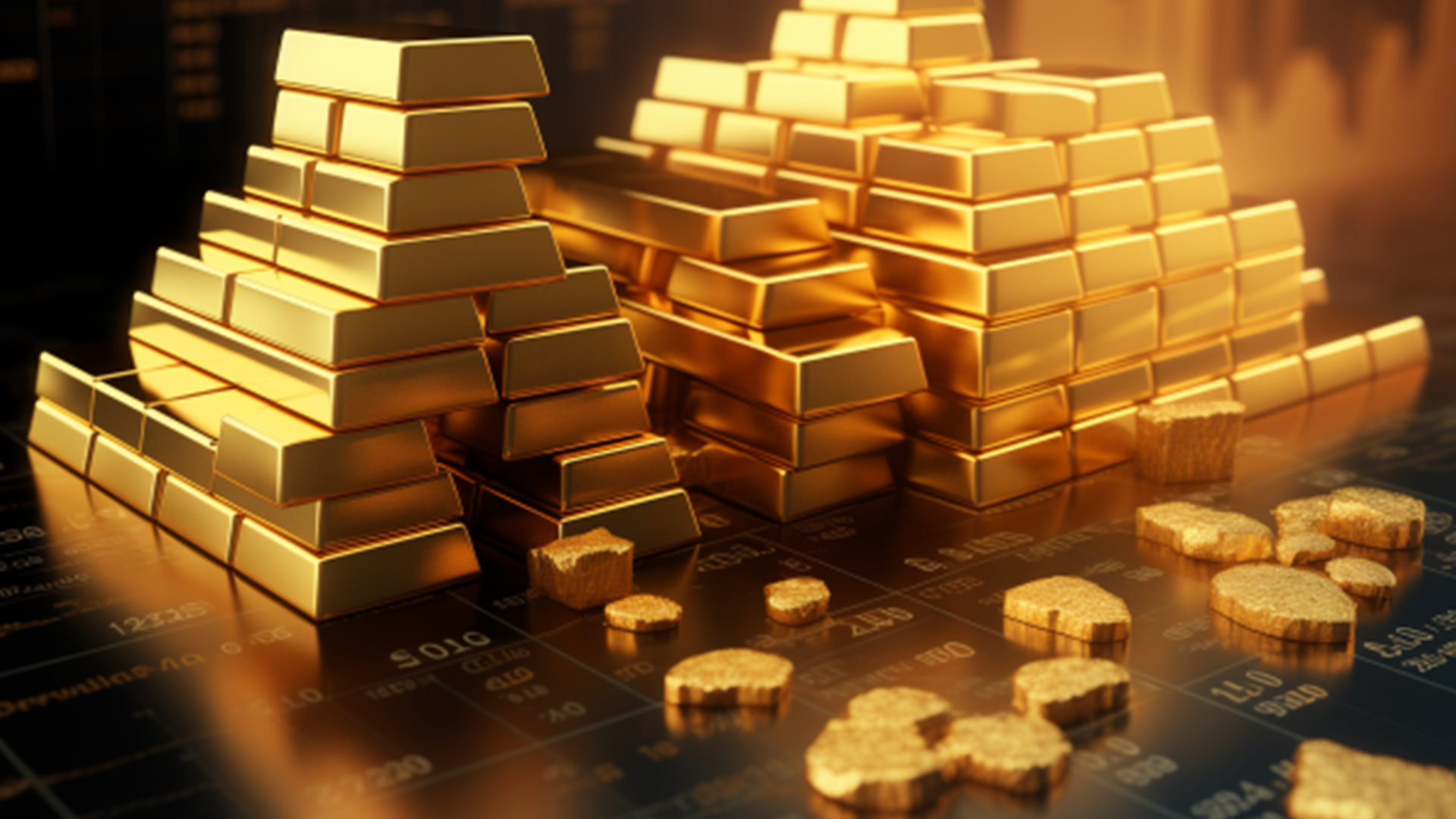 stacks of gold bars amid Gold's Brilliance Persists at Elevated Levels Amid Global Uncertainty