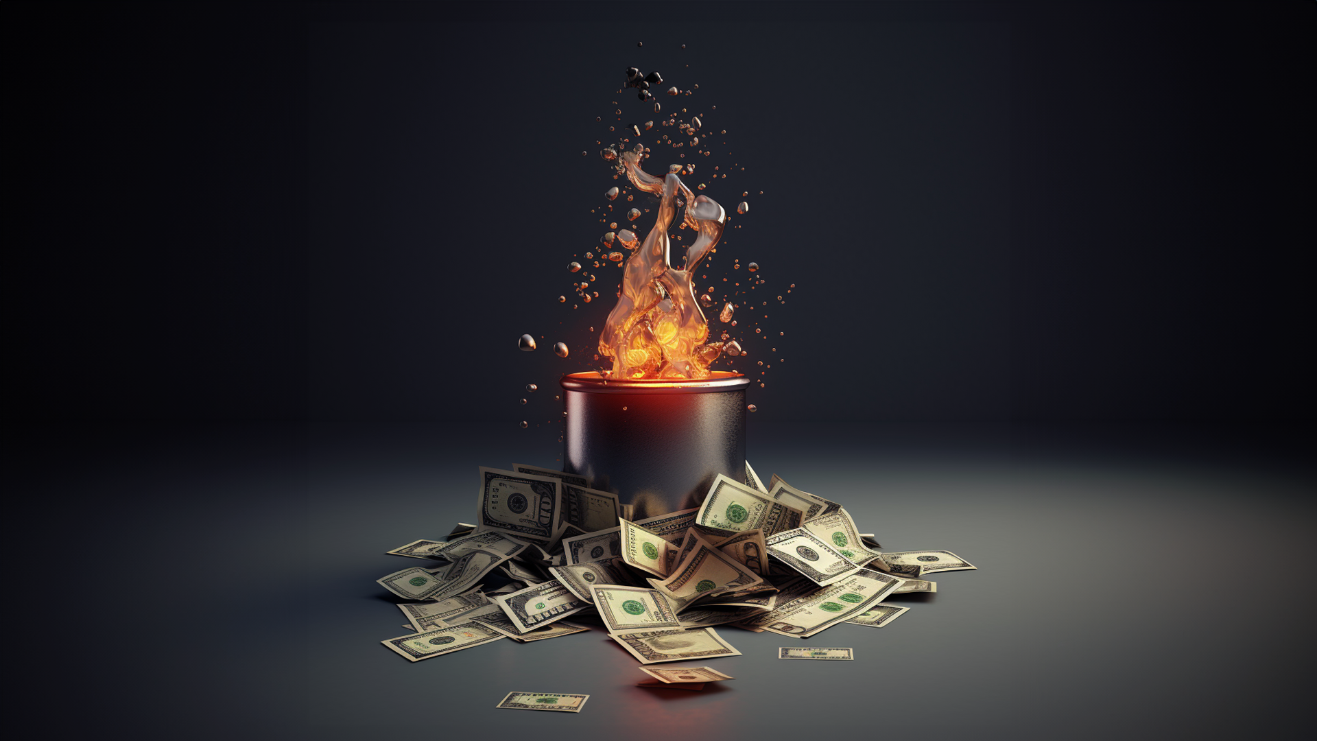 Barrel of crude oil on fire amid The Dollar Continues to Rise, and Energy Prices Are Falling