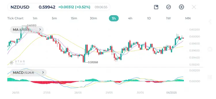 NZDUSD 1H Chart 02-june-2025